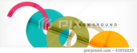 Colorful rings on grey background, modern geometric pattern design. Vector business or technology Colorful rings on grey background, modern geometric pattern design. Vector business or technology 43956839