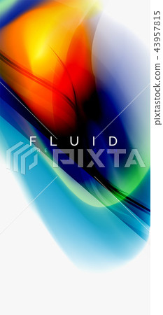 Fluid flowing wave abstract background Fluid flowing wave abstract background 43957815