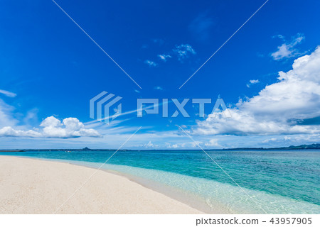 Beach of Okinawa Minnajima 43957905
