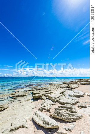 The sea of Okinawa Minnajima 43958014