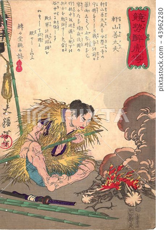 Ukiyoe Tsukioka Yoshitoshi競爭醉酒虎碗 43962280