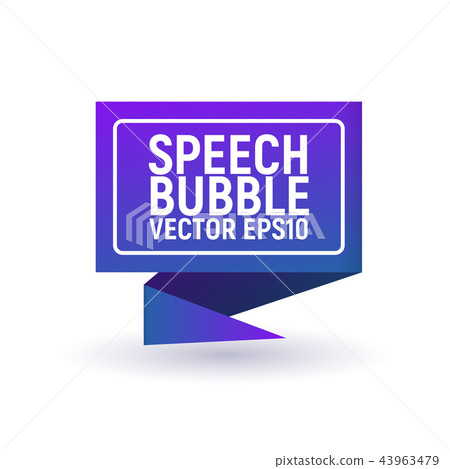 Bubble Speech Blue. - Stock Illustration [43963479] - PIXTA