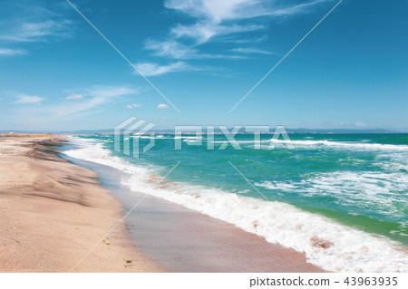 Beautiful beach and incredible sea Beautiful beach and incredible sea 43963935