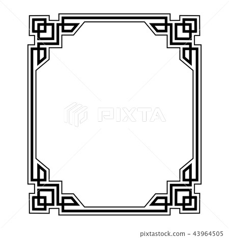Decorative frame Elegant element for design  43964505