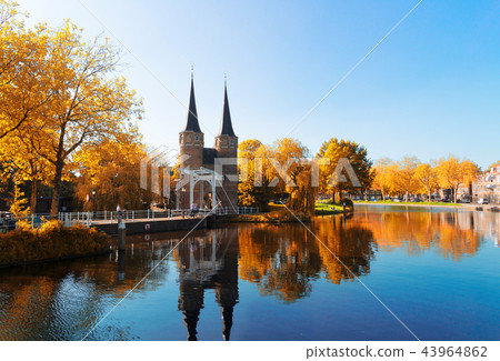Oosrpoort gate in Delft, Netherlands 43964862