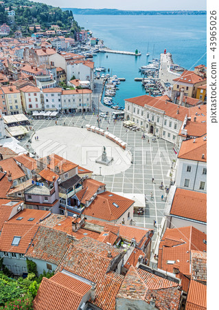 Piran from St. George's Parish church, Slovenia 43965026