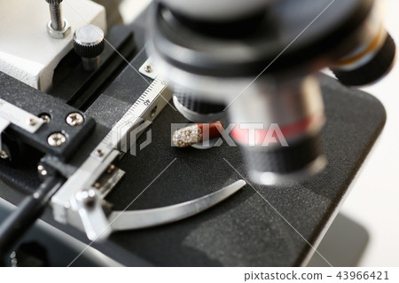 The head microscope on the background of The head microscope on the background of 43966421