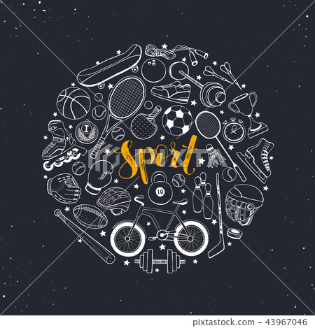 Sport Circle Comosition Sport Circle Comosition 43967046