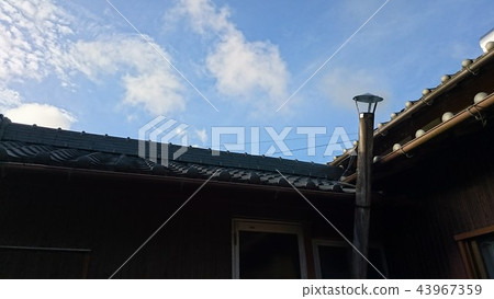 Tile roof and chimney 43967359