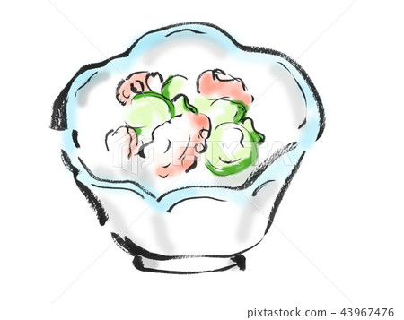 Octopus and cucumber vinegared 43967476