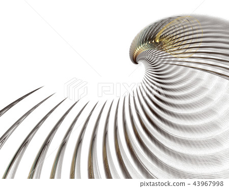 Abstract fractal eagle or vulture or bird.  43967998