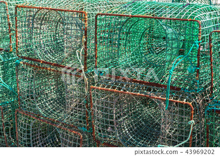 Fishing traps for fish and octopuses. The industry of fishing. 43969202