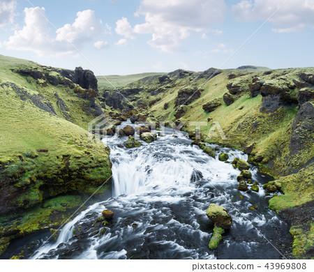 Cascades of the Skoga River, Iceland 43969808