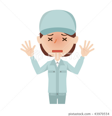 Worker female panic 43970554