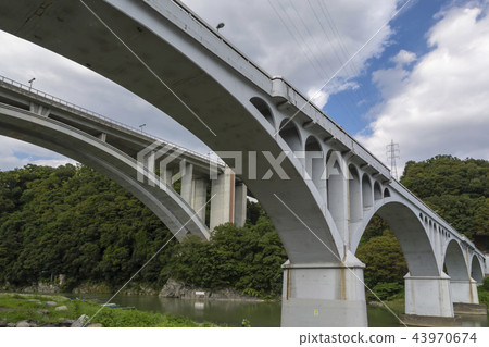 Kokura橋和Shin Kokura橋在相模河上 Kokura橋和Shin Kokura橋在相模河上 43970674