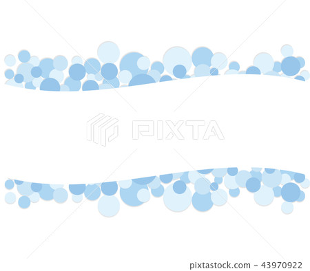 Bubble frame illustration white curve 43970922