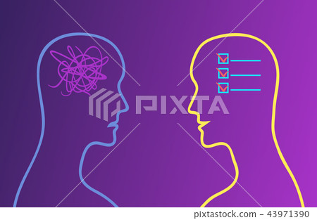 To do list in the head and chaos in the head. To do list in the head and chaos in the head. 43971390