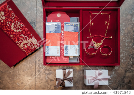 結婚訂婚婚禮喜事素材-聘金聘禮 結婚訂婚婚禮喜事素材-聘金聘禮 43971843