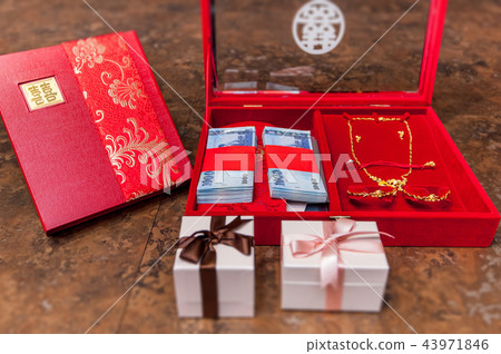 結婚訂婚婚禮喜事素材-聘金聘禮 結婚訂婚婚禮喜事素材-聘金聘禮 43971846