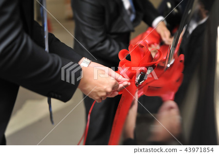 Marriage engagement wedding wedding material - tie car color 43971854