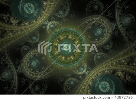 Abstract steampunk design, mechanical design 43972786