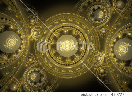Abstract steampunk design, mechanical design Abstract steampunk design, mechanical design 43972791