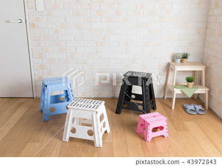 Folding stool furniture made of plastic 43972843