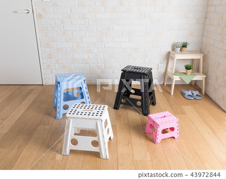 Folding stool furniture made of plastic 43972844