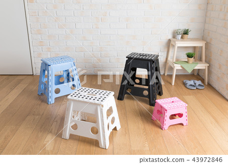 Folding stool furniture made of plastic 43972846