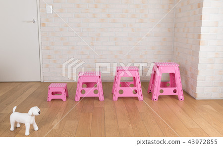 Folding stool furniture made of plastic 43972855