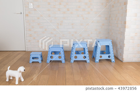 Folding stool furniture made of plastic 43972856