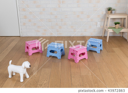 Folding stool furniture made of plastic Folding stool furniture made of plastic 43972863