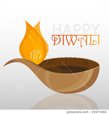Vector illustration on the theme of the traditional celebration of happy diwali 43973468