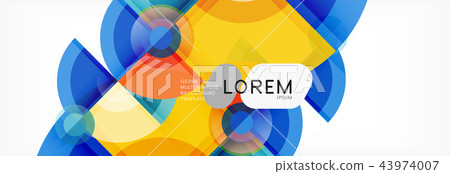 Vector fantastic circle modern geometric background template Vector fantastic circle modern geometric background template 43974007