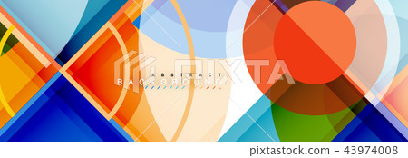 Vector fantastic circle modern geometric background template Vector fantastic circle modern geometric background template 43974008