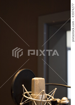 Recording audio studio microphone Recording audio studio microphone 43974277