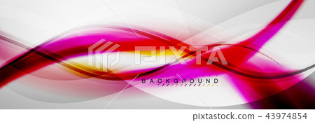 Smooth flowing wave motion concept background Smooth flowing wave motion concept background 43974854