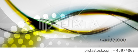 Smooth flowing wave motion concept background Smooth flowing wave motion concept background 43974862