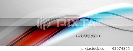 Smooth flowing wave motion concept background Smooth flowing wave motion concept background 43974865