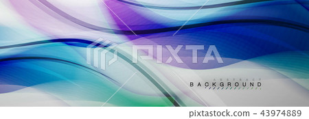 Smooth blur wave background Smooth blur wave background 43974889