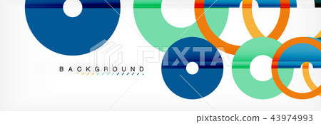 Geomtric modern backgrounds, rings abstract template 43974993