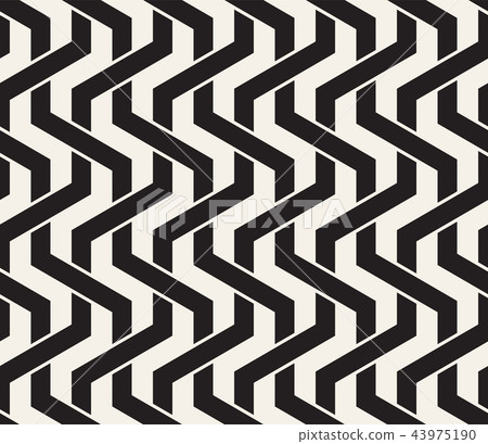 Vector seamless pattern. Modern stylish abstract texture. Repeating geometric tiles
 43975190