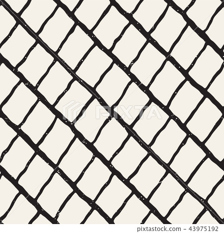 Simple ink geometric pattern. Monochrome black and white strokes background. Hand drawn ink texture Simple ink geometric pattern. Monochrome black and white strokes background. Hand drawn ink texture 43975192