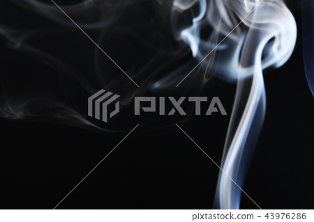 Abstract Smoke on Black Background 43976286
