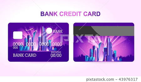 bank card night city 43976317