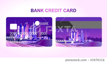 bank card night city 43976318