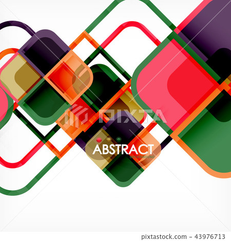 Square geometric abstract background, paper art design for cover design, book template, poster, cd Square geometric abstract background, paper art design for cover design, book template, poster, cd 43976713