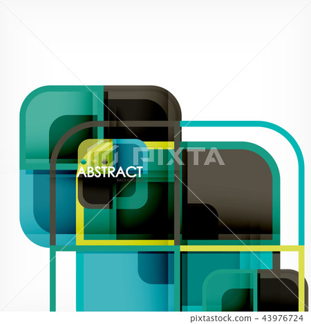 Abstract background, square shapes geometric composition Abstract background, square shapes geometric composition 43976724