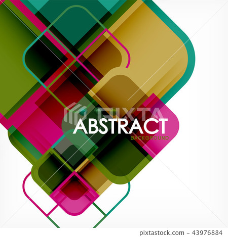 Abstract background, square shapes geometric... - Stock Illustration ...
