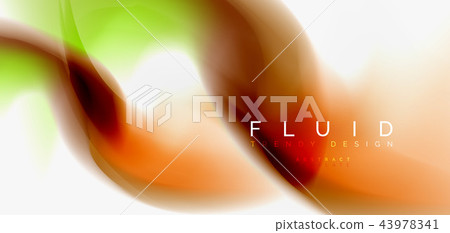 Fluid flowing wave abstract background Fluid flowing wave abstract background 43978341